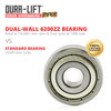 Dura-Lift Ultra-Life Max 2 in. Nylon Garage Door Roller w Sealed 6200ZZ Bearing & 7 in. Steel Stem (10-Pack) DLMR6200ZZ7